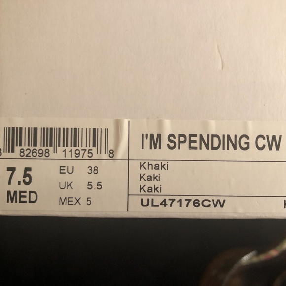 Unlisted Paisley Fabric Peep Toe Heels - Picture 12 of 12